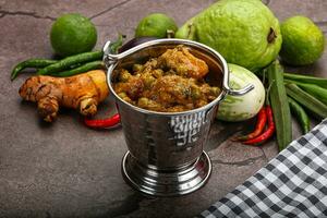 Indian traditional cuisine Aloo mutter photo