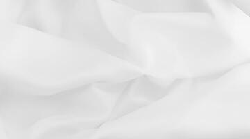 white fabric background with folds and folds photo