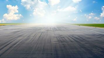 empty runway background photo