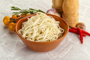 Traditiona Asian cuisine - Udon noodle photo