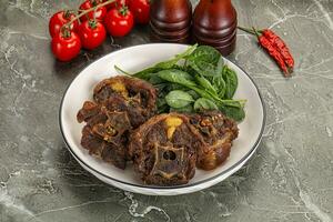 Grilled Lamb neck with spices photo