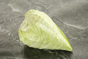 Cone sweetheart ripe green cabbage photo