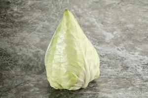 Cone sweetheart ripe green cabbage photo