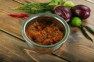 Indian cuisine - chicken masala sauce photo