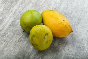 Fresh sweet and juicy mango heap photo