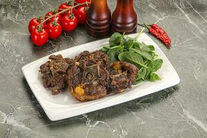 Grilled Lamb neck with spices photo