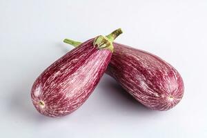 Ripe purple graffiti eggplant for cooking photo