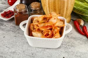 Korean cuisine fermented cabbage kimchi photo