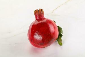 Ripe red sweet and juicy Pomegranate photo