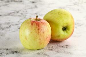 Sweet juicy ripe organic apples photo