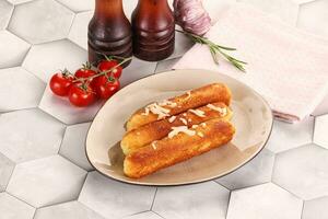 Fried cheese sticks for snack photo