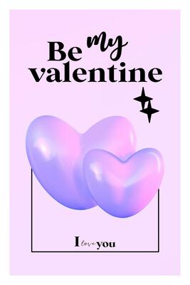 Abstract Y2K Heart gradient poster with aesthetic 3D. Purple template with gradient. Design for card, banner, story. Aesthetic 3d vector illustration