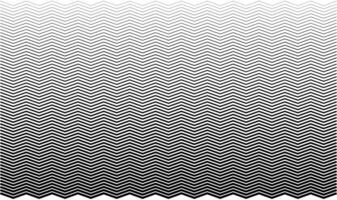 Halftone zigzag gradient background. Monochrome effect wavy striped. Black horizontal overlay in retro pop style vector