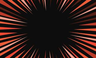 Comic style radial stripes abstract background. Speed line background vector