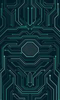 Electronic circuit board wallpaper. Future technology background vector