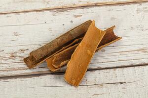 Natural wild organic cinnamon aroma photo