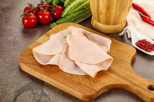 Turkey ham Campana few slices photo