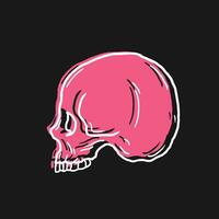 skull vector illustration template design