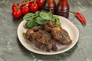 Grilled Lamb neck with spices photo