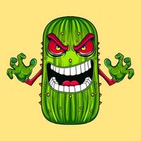 evil pickle vector design