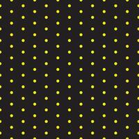 abstract seamlees yellow color circle polka dot pattern on black color background vector