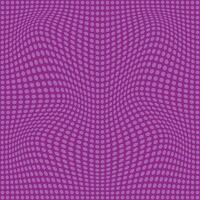abstract seamlees lite violet color small polka dot grid wavy distort pattern on purple color background vector