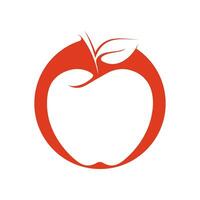 simple apple vector image