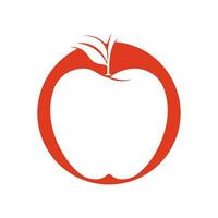 simple apple vector image