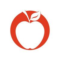 simple apple vector image