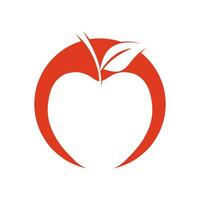 simple apple vector image