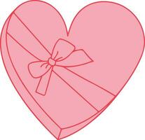 colección de amor corazón símbolo iconos amor ilustración vector corazones