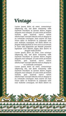 javanese event poster idea with vintage border design idea