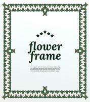 Javanese event poster idea with vintage border design idea vector