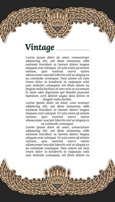 javanese event poster idea with vintage border design idea