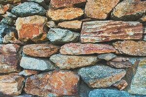 Dry stone wall photo