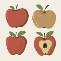 set of apple vector