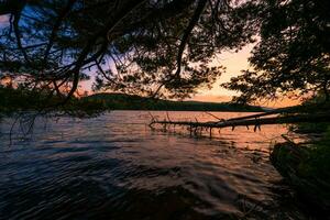 Solstice Lake Sunset photo