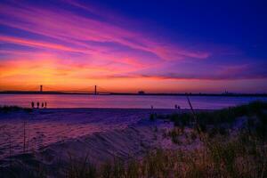 Sunset by the Bridge photo