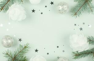 Christmas and happy new year winter background photo