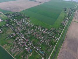 Top view of the town village Elitnyy photo