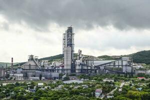 Big cement factory. Nizhnebakansky cement plant photo