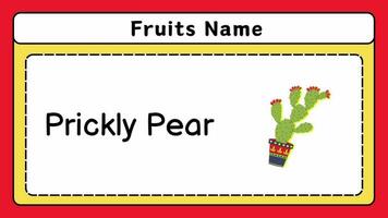 Fruit animated video kids learning nursery rhymes.