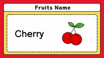 Fruit animated video kids learning nursery rhymes.