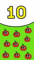 learn Number counting for kids rhymes preschool education learning video. video