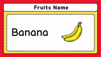 Fruit animated video kids learning nursery rhymes.