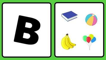 a B C alfabeto animar letra niños educación vídeo video