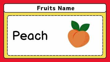 Fruit animated video kids learning nursery rhymes.