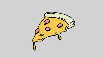 Pizza 2d animiert Video