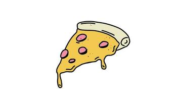 Pizza 2d animiert Video