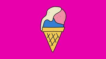 Ice cream 2d animated cartoon video